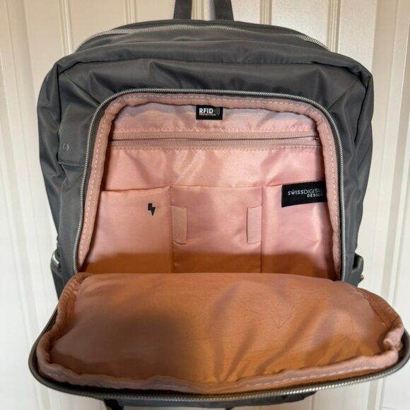Swissdigital Katy Rose Laptop Backpack with USB Charging Port